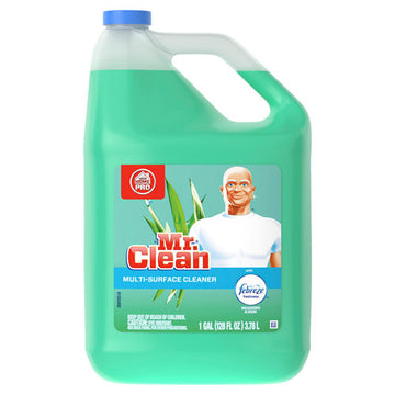 Mr. Clean® Multipurpose Cleaning Solution With Febreze, 128 Oz Bottle, Meadows And Rain Scent freeshipping - TVN Wholesale